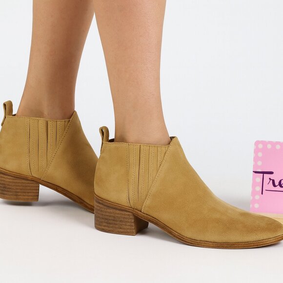 Coconuts  Matisse Women EL TORONE Leather Sided Tan Ankle Bootie Shoes Sz 9.5 M - Picture 1 of 9